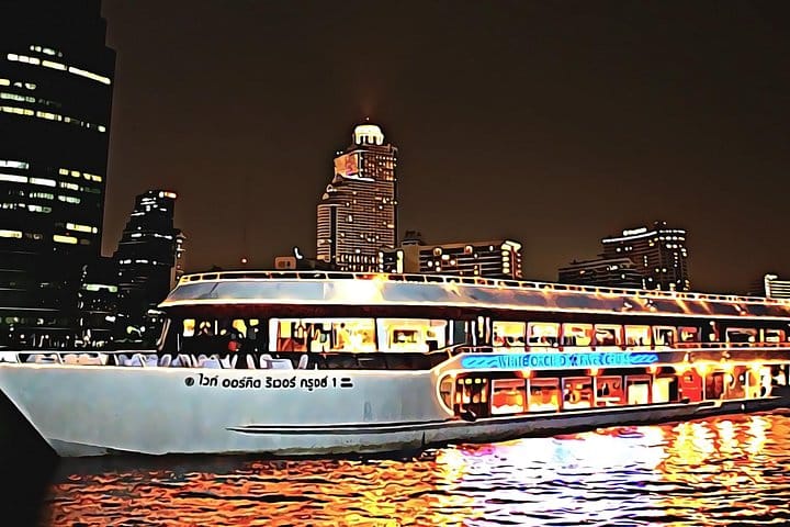 The White Orchid Ship on the river