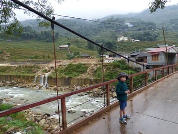 bridge in the Lao Chai village