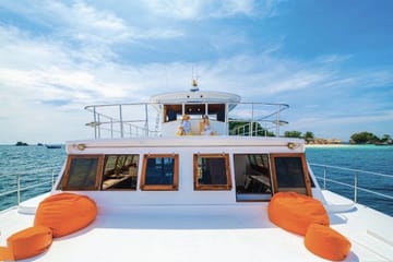 Amazing Coral Island & Sunset Dinner with Power Catamaran