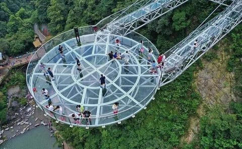 Gulong Gorge Skywalk and ATV Adventure in Qingxin County