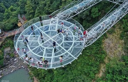 Gulong Gorge Skywalk and ATV Adventure in Qingxin County