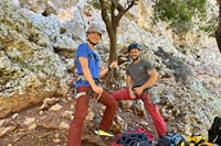 Rock Climbing with a Guide in Chania Therisos Gorge 2