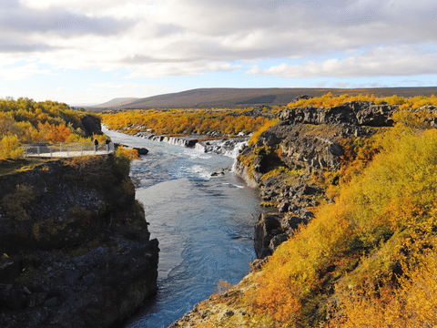 Hraunfossar waterfalls