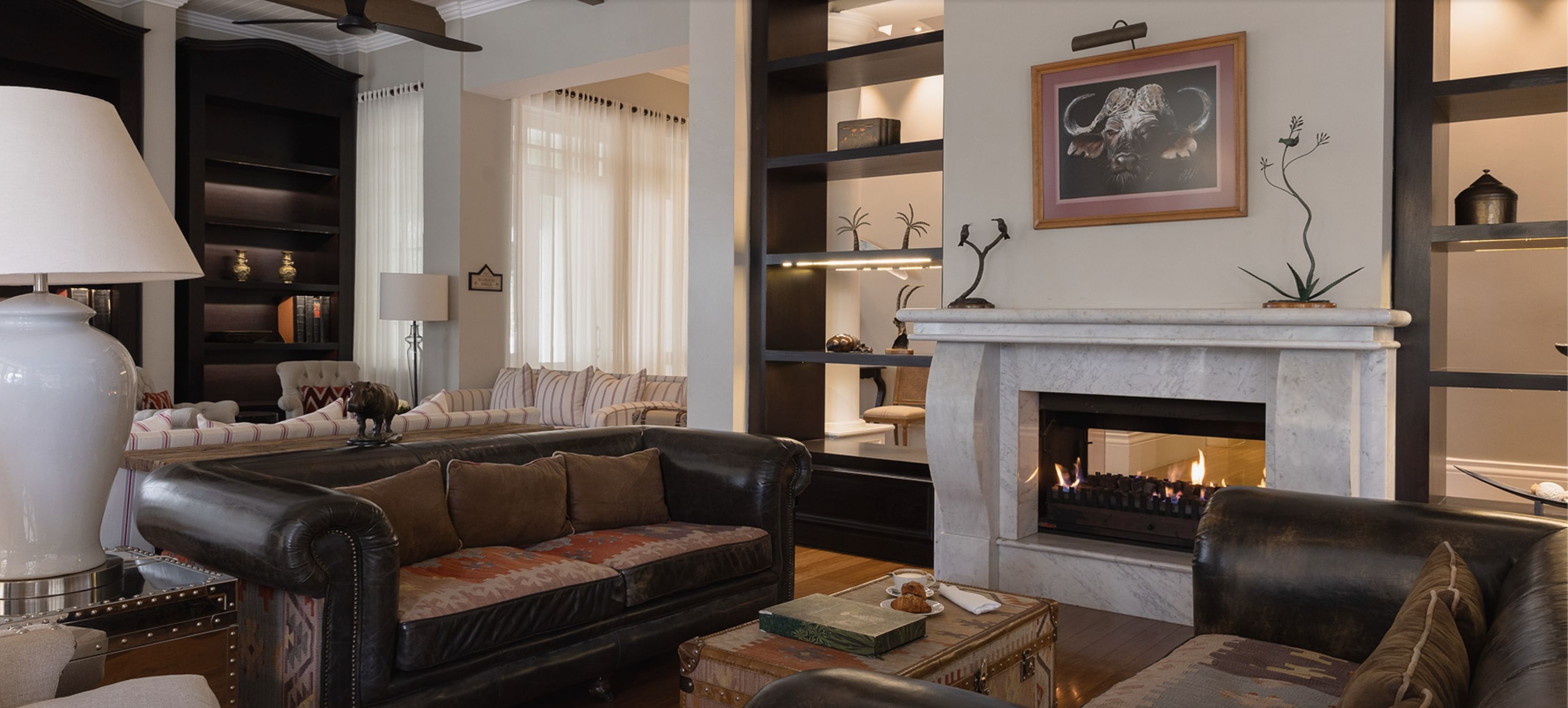 Hemingway Nairobi - Fire Place Siting Area