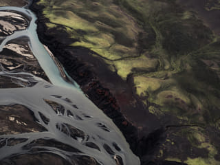 patterns of the river deltas