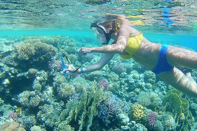 Abu Munkar Island trip by a speed boat Hurghada