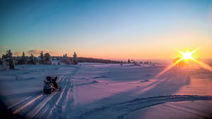 Snowmobile Safari in the Nature