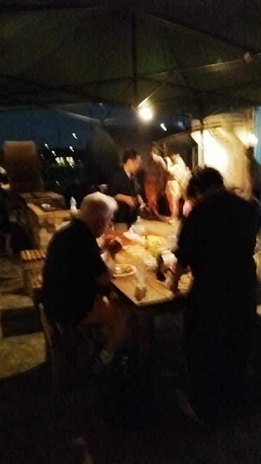 Making original pizza of Kyoto vegetable at BNR Night Farm!