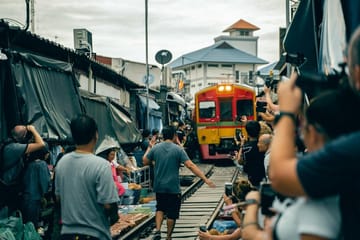 Bangkok Floating Market and Maeklong Railway Market Tour