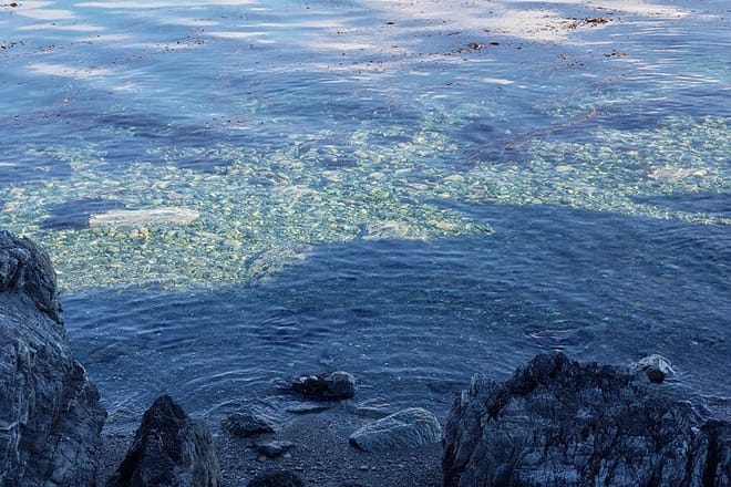 The clarity of the Beagle Channel on the Ruta de la Centolla