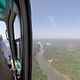 Helicopter flight over Iguazu Falls