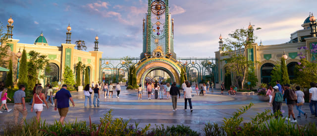 Chronos entrance to Universal Epic Universe