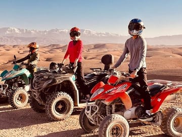Agafay Desert ,Mountain Trip : Camel ride ,quad biking and Dinner