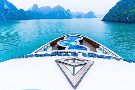 Halong Symphony Cruise – Luxurious 5-Star Day Cruise with Sunbeds & Jacuzzi