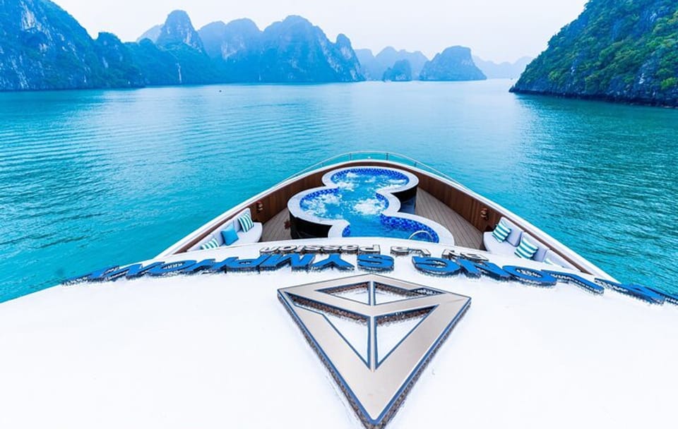 Top Vip 5 Star Day Cruise in Halong Bay with Sunbeds and Jacuzzi