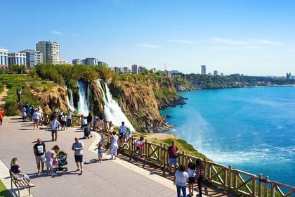Antalya City Tour Waterfalls Boat Tour and Old Town from Belek