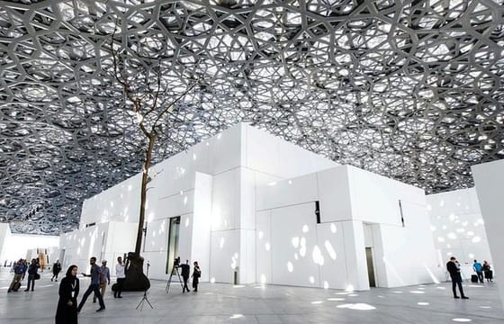 Private Abu Dhabi highlights with Louvre Museum & Grand Mosque with 5* lunch