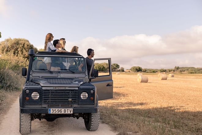 Exclusive sunset tour in Land Rover Defender (departures from Fornells)