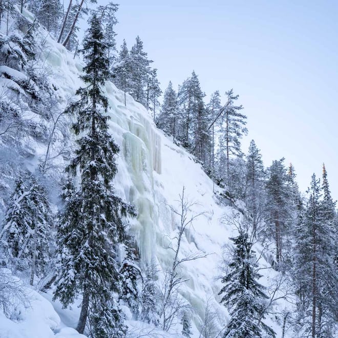 Insider Korouoma Frozen Waterfalls