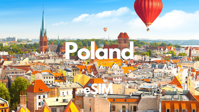 Wroclaw (Poland) Data eSIM : 0.5GB to 2GB/daily - 30 Days