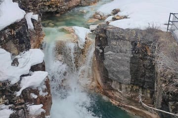 Lake Louise, Marble Canyon Icewalk and Banff Town from Calgary