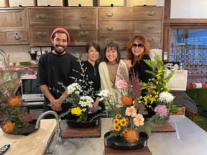 Flower Arrangement "Ikebana" in YANAKA / Taito-ku / TOKYO.