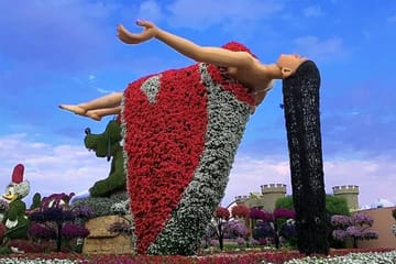 Visit Dubai Miracle Garden and Global Village with Transfers