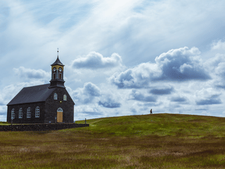 Hvalsneskirkja black church