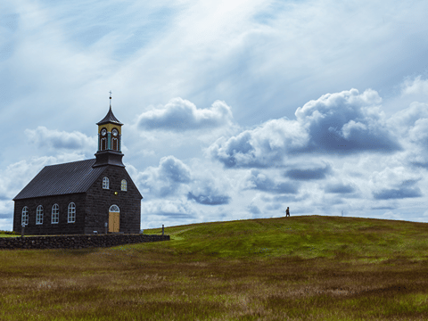 Hvalsneskirkja black church