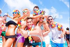 Party boat in Catamaran with Open Bar Only Adults + Snorkeling