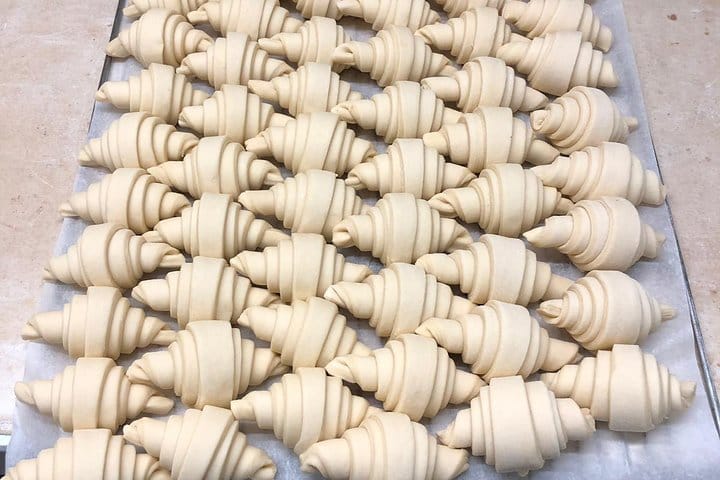 Croissants in the making! Learn how to make the dough and roll these delicious iconic French treats!