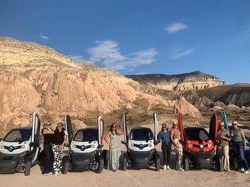 Electric Car Adventure through Göreme's Scenic Landscapes