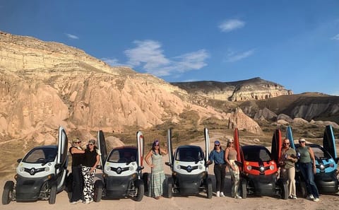 Electric Car Adventure through Göreme's Scenic Landscapes