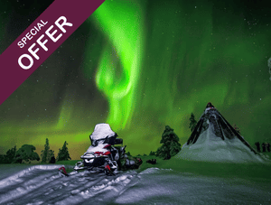 Hunting Northern Lights by Snowmobiles - Saariselkä, Inari