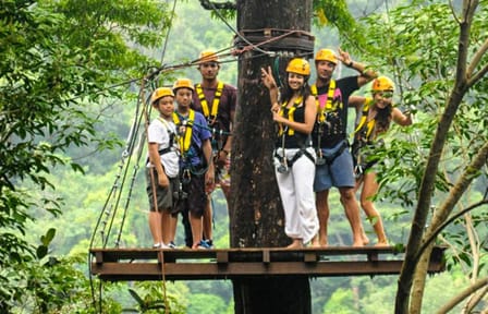 Flying Hanuman Ziplining Experience