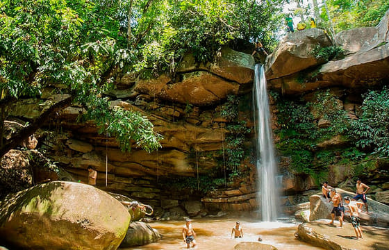 Rappelling Tour at Talliquihui Waterfall in Tarapoto, Peru