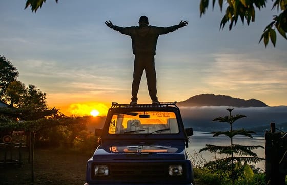 Munduk Sunrise Jeep Tour to Twin Lake and Hidden Waterfall