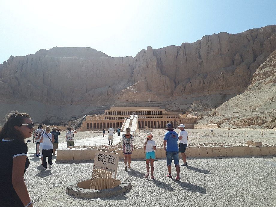 Hatshepsut Temple entrance, West Bank, Luxor, Egypt