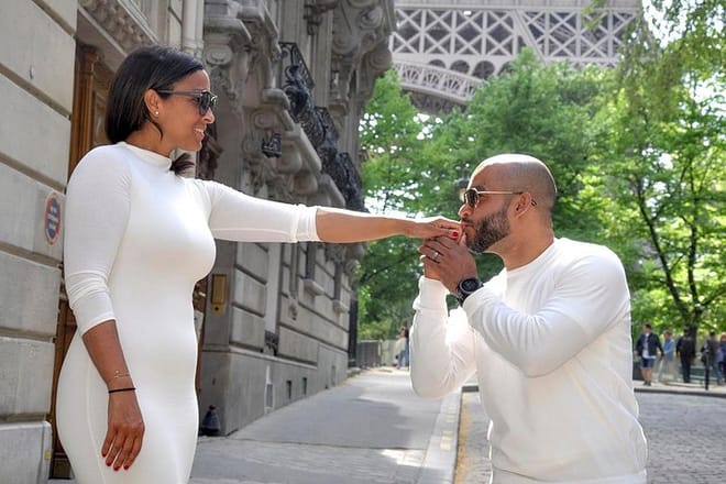 Paris Engagement Proposal Private Walking Tour with Professional Photographer 5