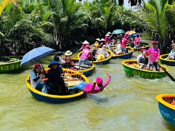 Coconut Basket Boat and Cooking Class in Cam Thanh, Hoi An