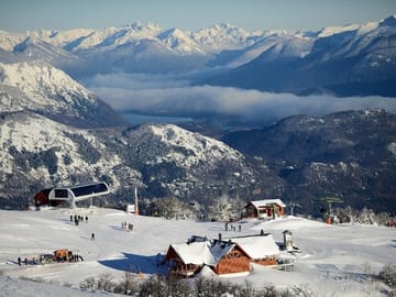 Chapelco Hill during winter time