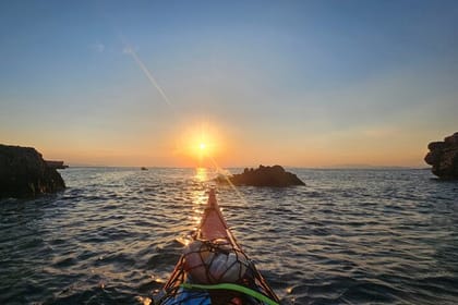 Sunset Sea Kayaking in Athens Riviera
