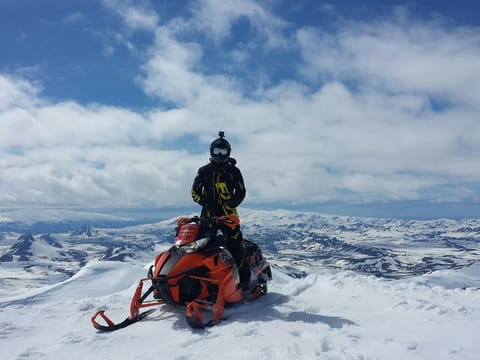 Snowmobiling