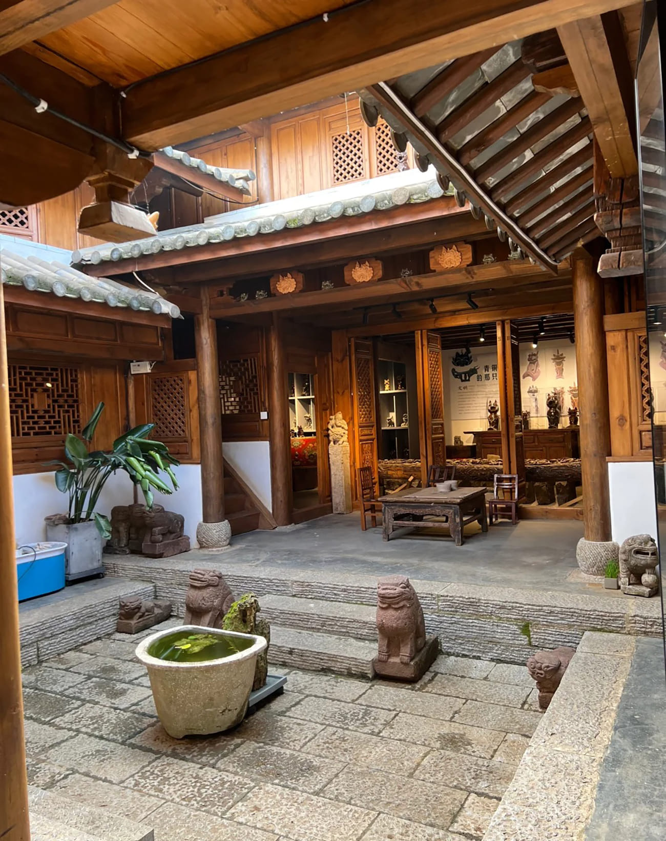 Chinese courtyard view