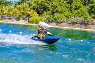 Punta Cana Jet Ski Adventure with Zipline & Inflatable Water Park