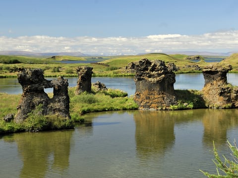 Deutschsprachiger Landausflug zum Góðafoss & Mývatn ab Akureyri in Kleingruppe