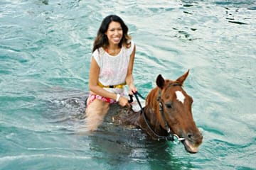Horse Back Ride with Bamboo Rafting & Limestone Massage Combo from Montego Bay