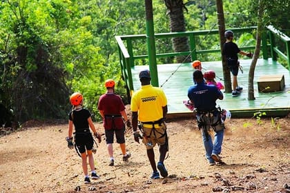 King Kong Extreme Zipline, Hiking, Beach Break plus Transfer Included