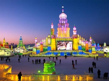 Harbin: City Day Tour with Ropeway & Ice Swimming Show