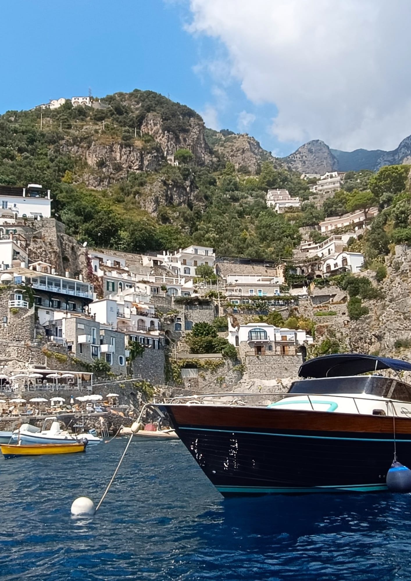 Enjoy about 8 hours on a private boat with a professional skipper, cruising the Amalfi Coast at your own pace on an exclusive experience.